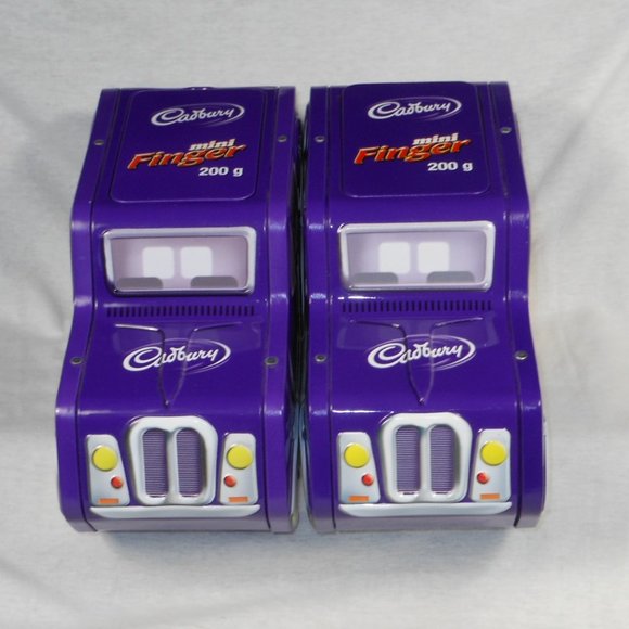 Collectable Cadbury's Mini Fingers purple tin van x 2 - Picture 5 of 6